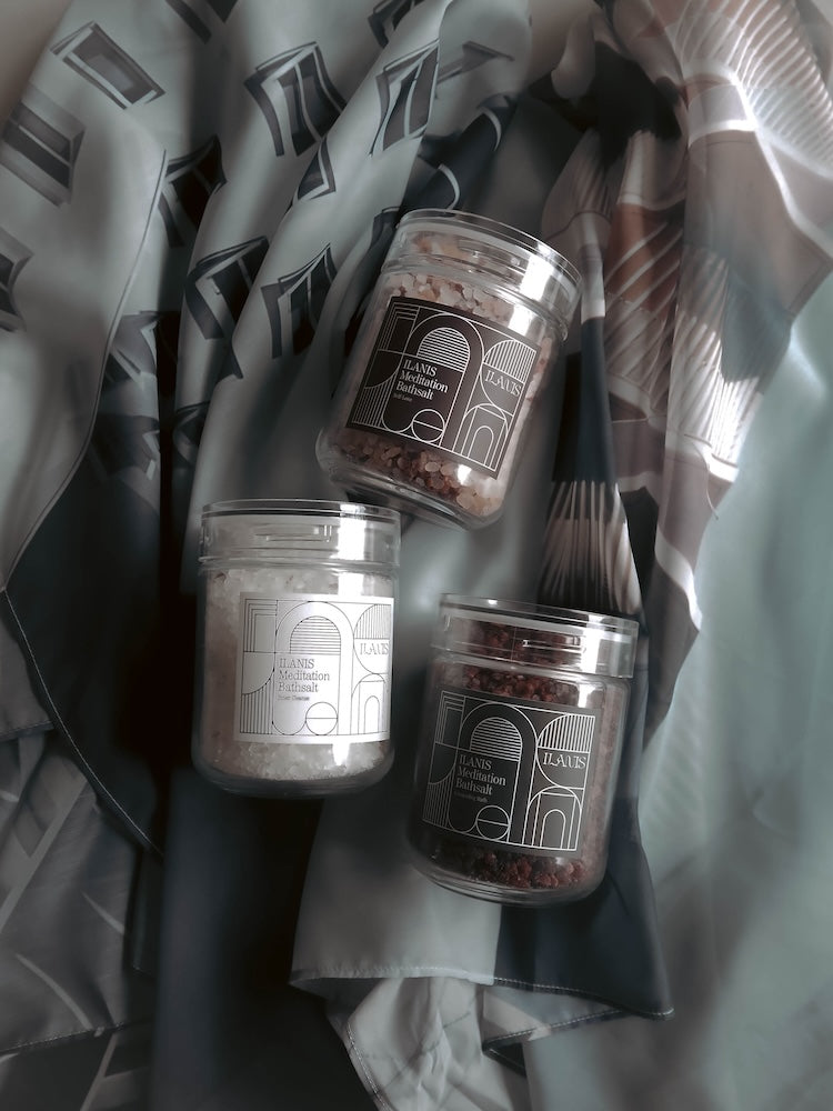【SET】ILANIS Architectural Scarf ＋ Meditation Bathsalts