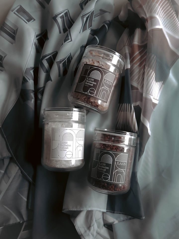 【SET】ILANIS Architectural Scarf ＋ Meditation Bathsalts