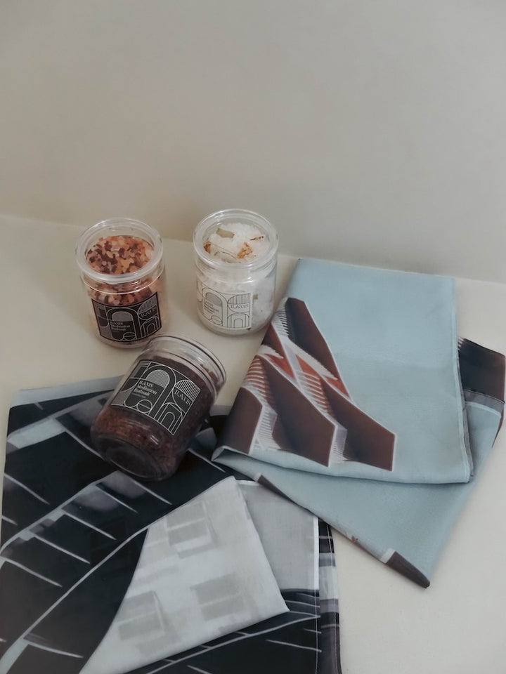 【SET】ILANIS Architectural Scarf ＋ Meditation Bathsalts