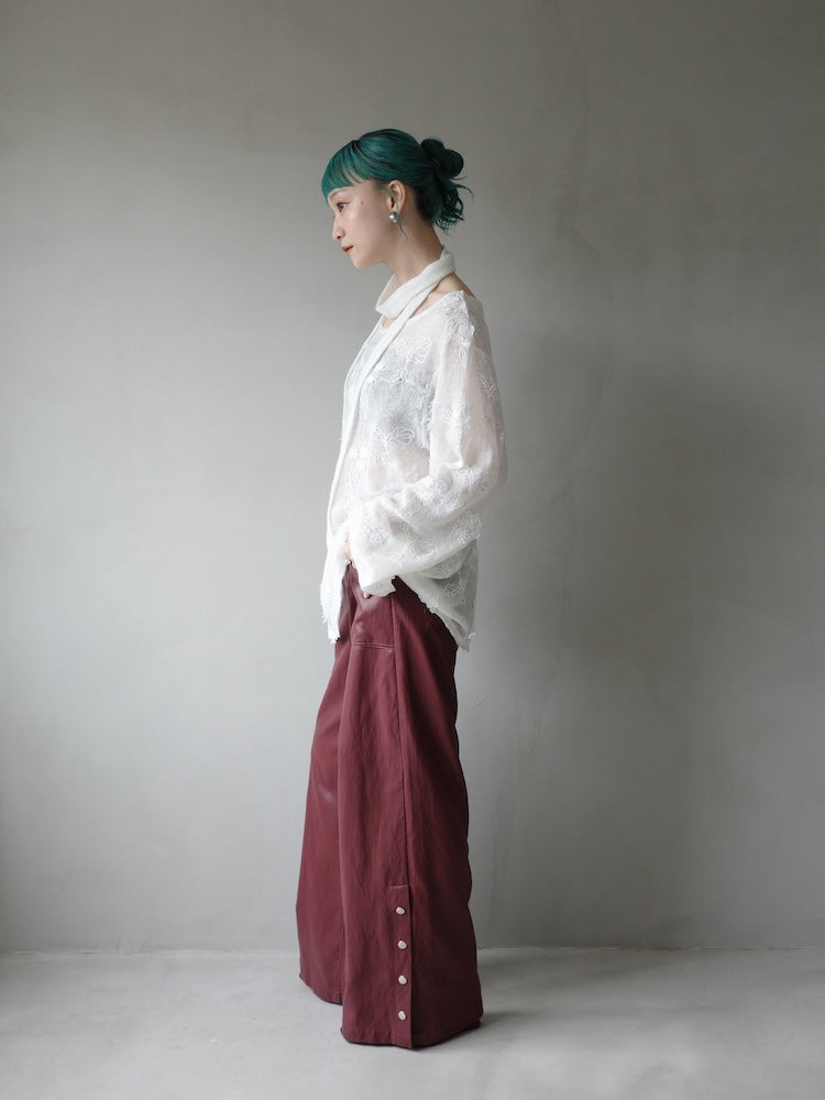 モデル身長：167cm / カラー：RedBrown ※サンプル着用。製品は7cm短くなります