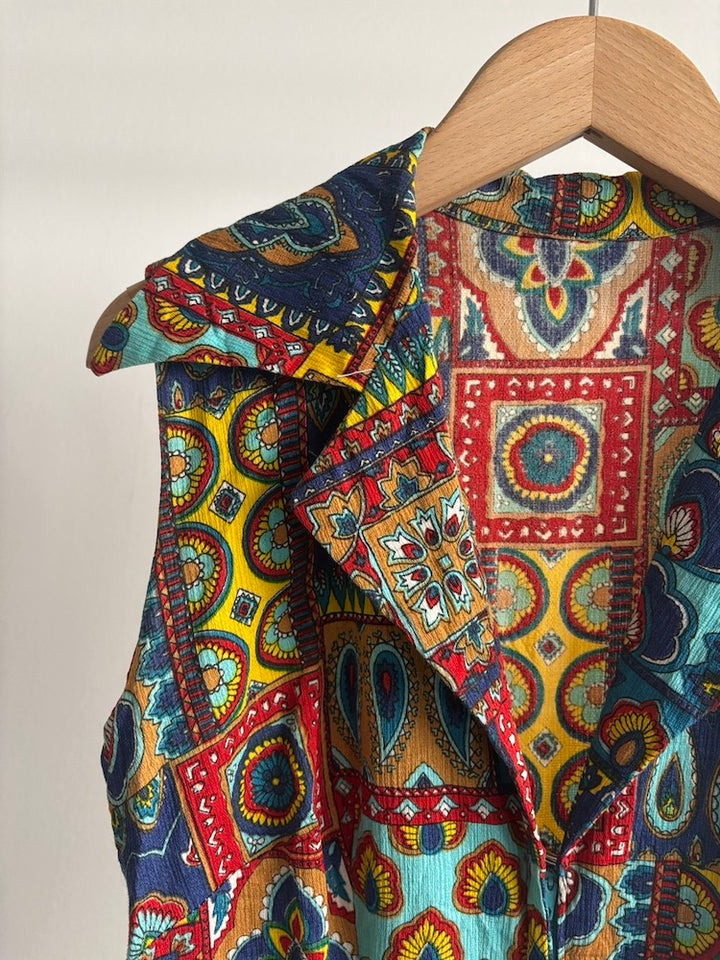 70s African Paisley Dress