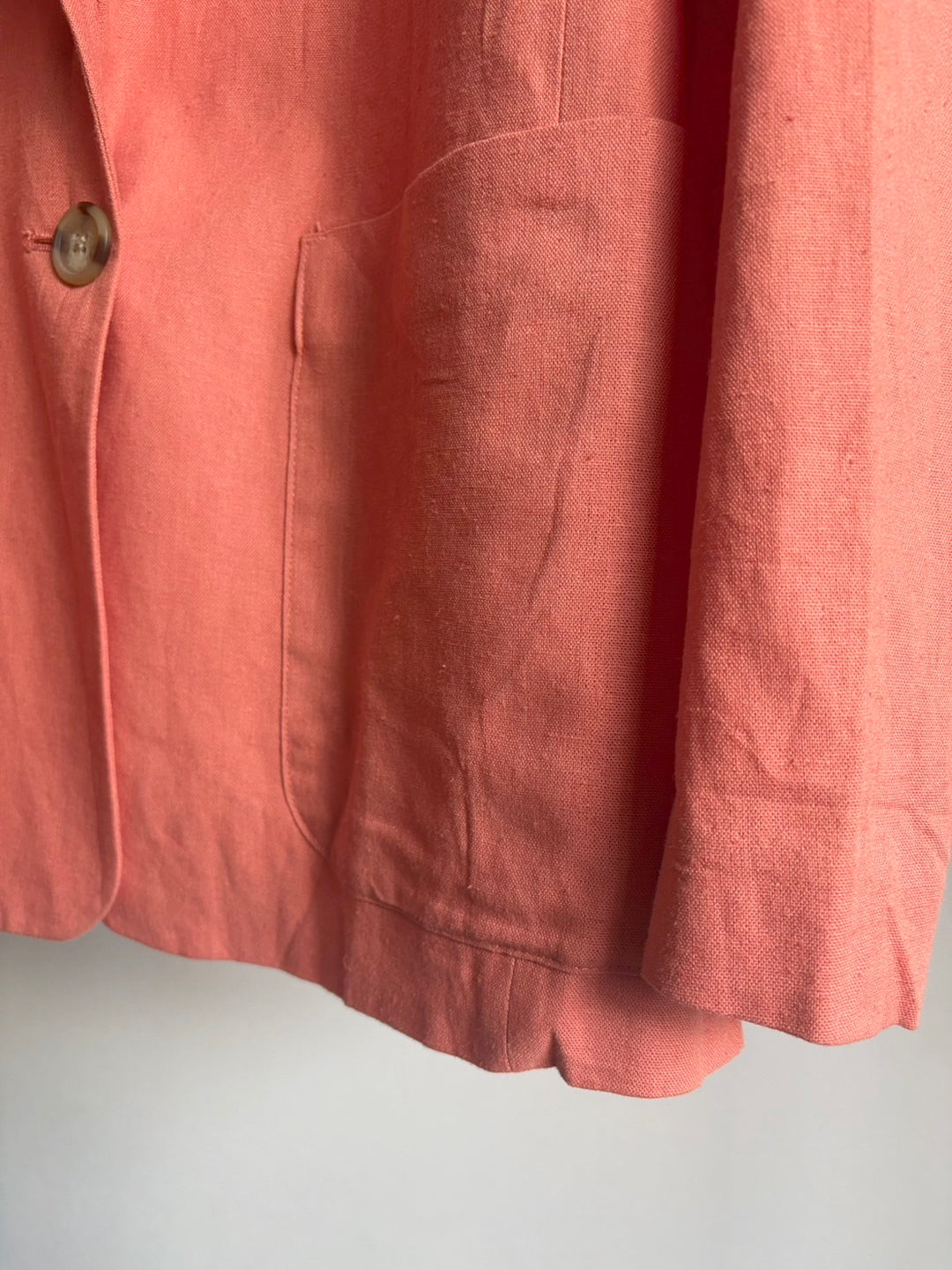 Linen Salmon Pink Jacket