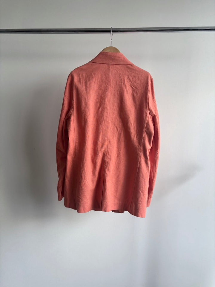 Linen Salmon Pink Jacket