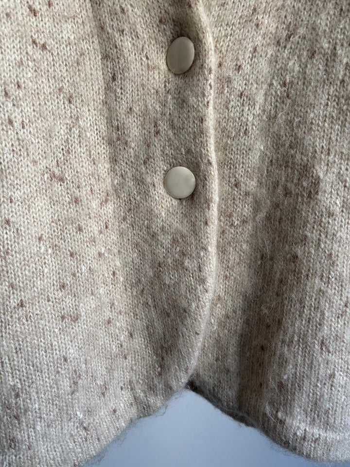 80s Melange Knit Cardigan