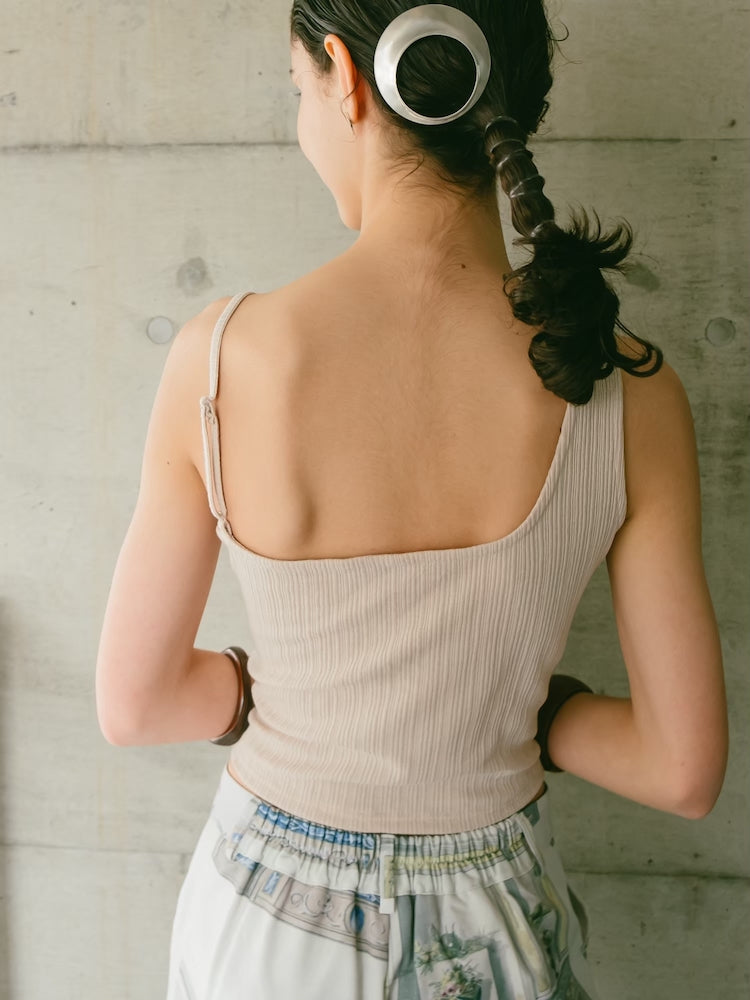 まり⭐️ Asymmetry Cup Sleeveless Top – MARTE