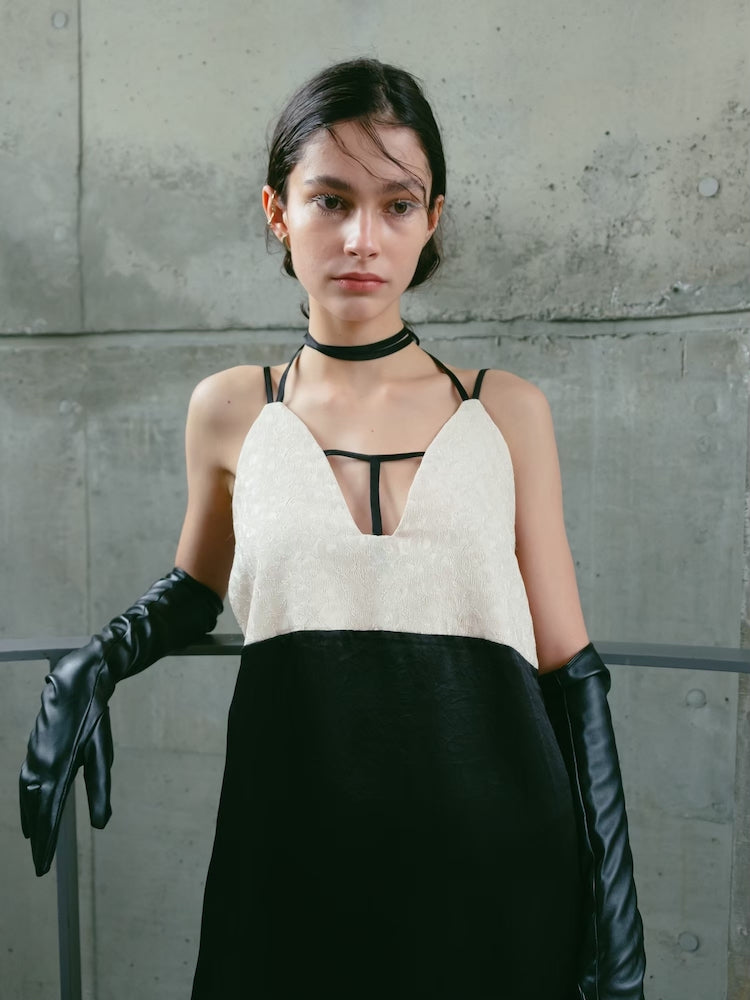 【完売品】MARTE sahara JQD Cross Neck Dress JQD Cross Neck Dress – MARTE