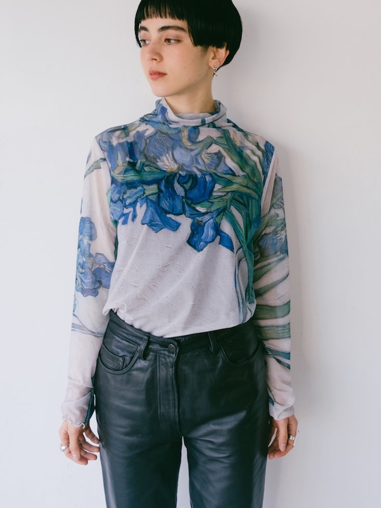 トップス sahara high neck sheer top/03lrises High Neck Sheer Top / 03Irises｜ハイネックシアートップス – MARTE