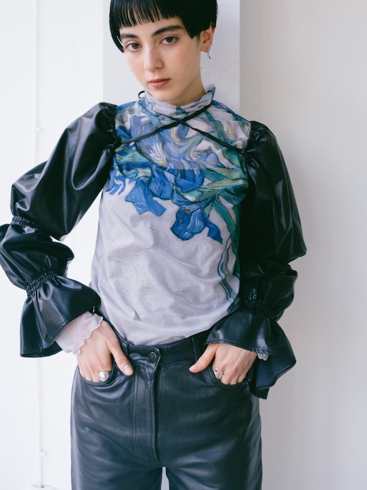 High Neck Sheer Top / 03Irises｜ハイネックシアートップス – MARTE