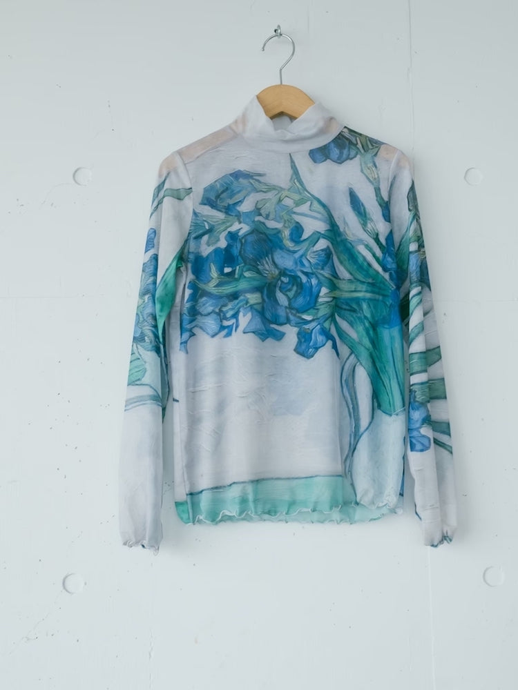 High Neck Sheer Top / 03Irises｜ハイネックシアートップス – MARTE
