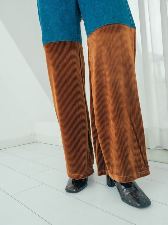 Denim Docking Pants / Brown