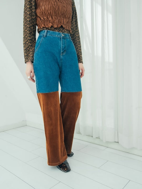 Denim Docking Pants / Brown