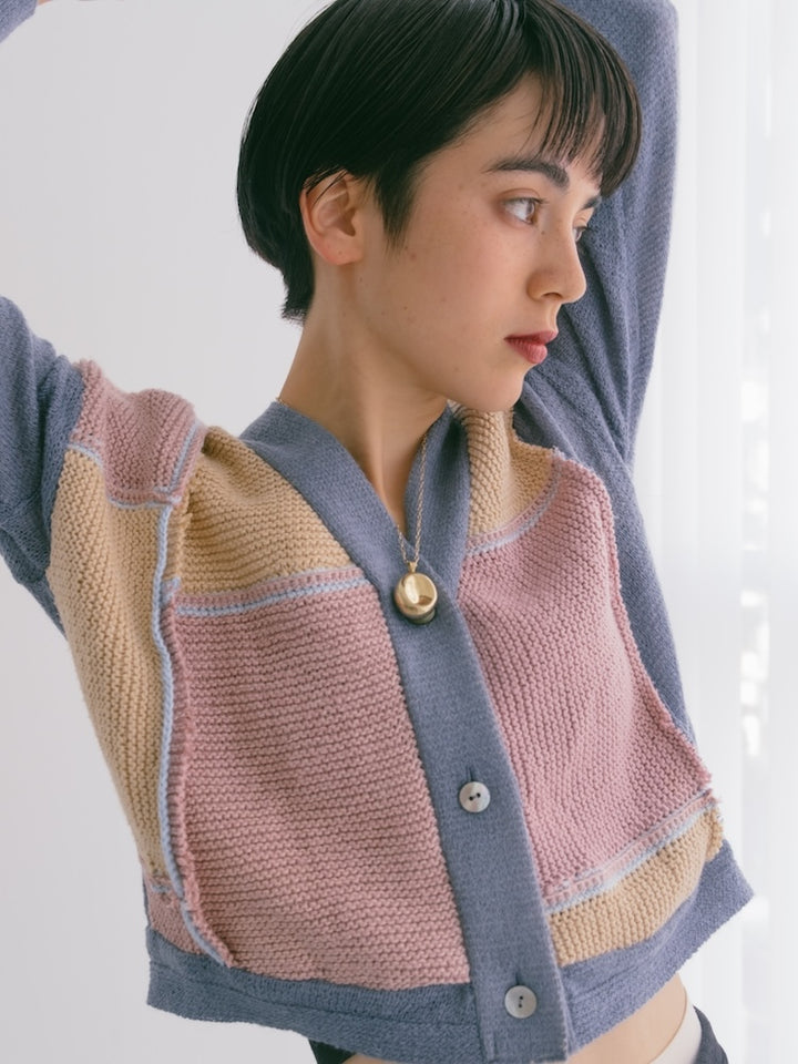 Patchwork Cardigan / Dusty