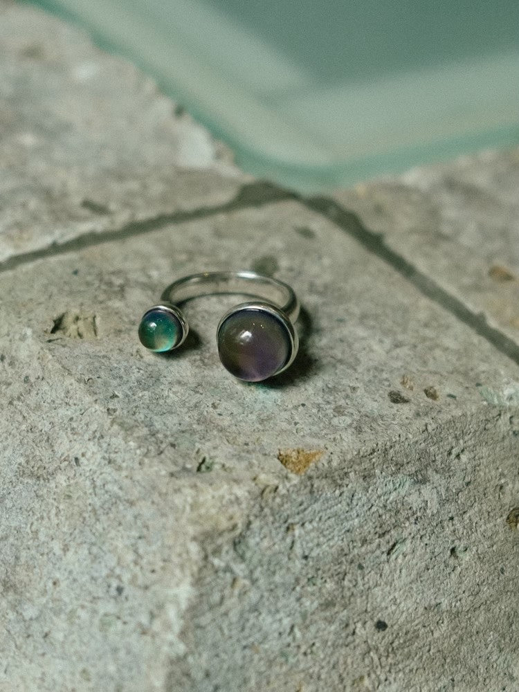SYKIA 2 Stone Mood Ring 2ストーンムードリング　シルバー 2 Stone Mood Ring/2ストーンムードリング（リング）｜SYKIA（シキア