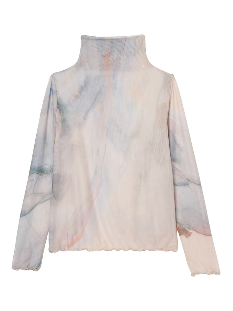 High Neck Sheer Top / 05Nude｜ハイネックシアートップス – MARTE