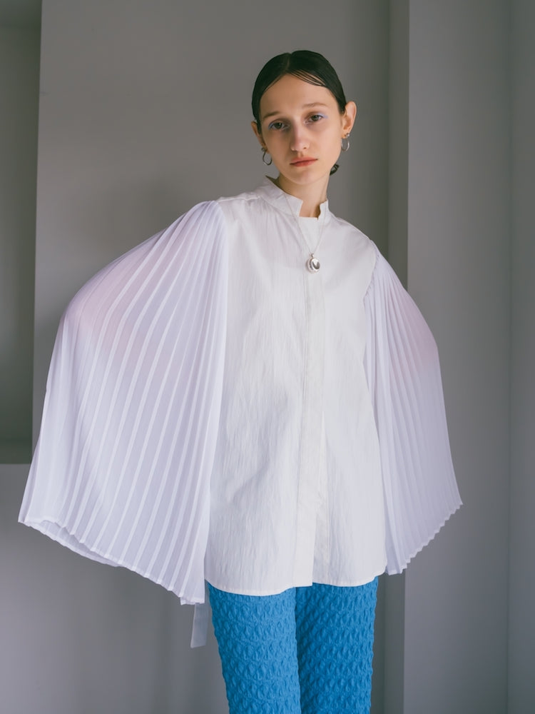 Pleats Sleeve Shirt