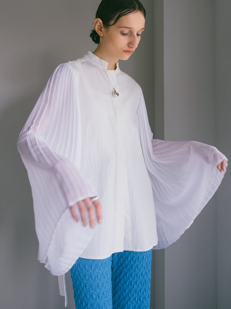 Pleats Sleeve Shirt