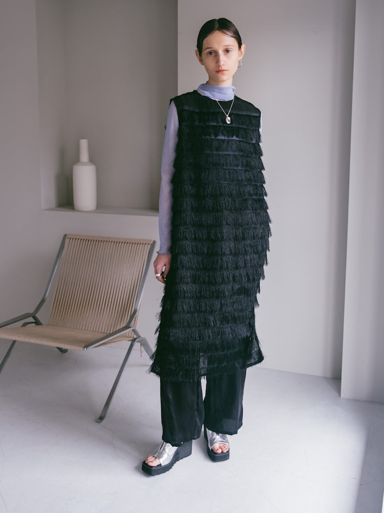 Fringe Slit Dress｜フリンジスリットドレス – MARTE