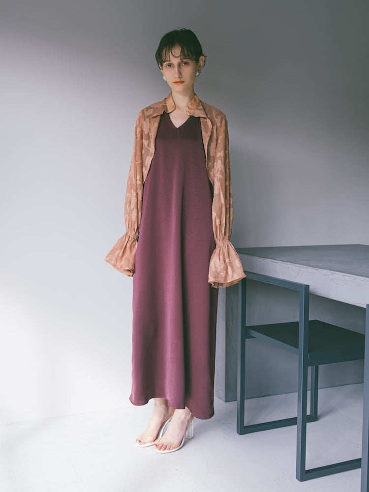 Sheer Jacquard Docking Dress｜シアージャガードドレス – MARTE