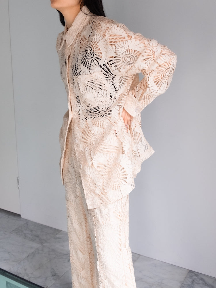 Lace Over Shirt｜レースシャツ – MARTE