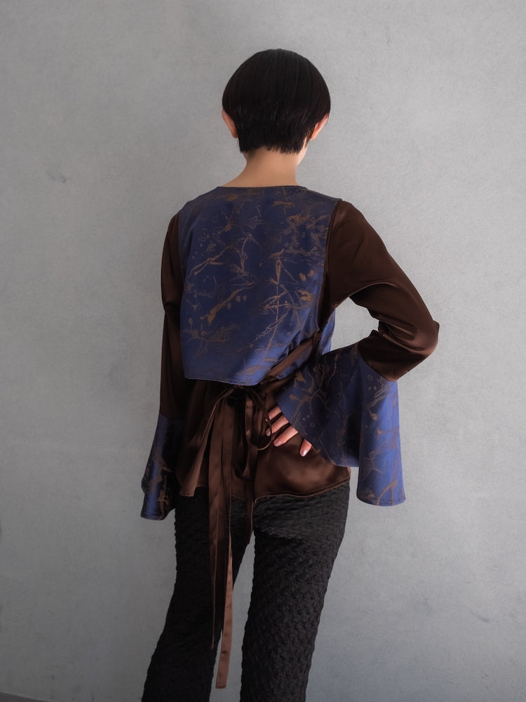 Chinoiserie Vest Layered Top｜シノワズリベストレイヤードトップス 