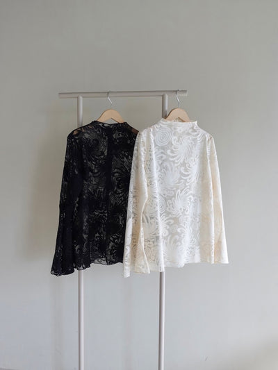 20 Trendy Lace Bell Sleeve Tops For Holiday Party Season