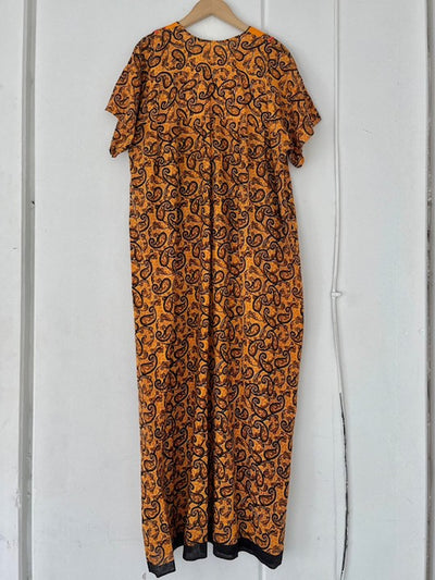 70s Paisley Side Pocket Dress