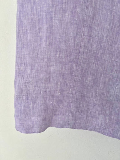 Sleeveless Lavender Linen Dress