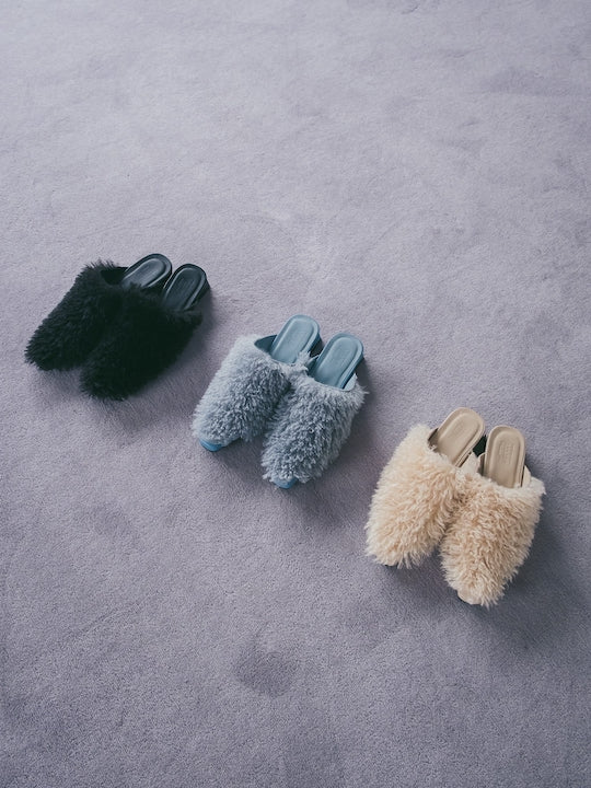 【WEB限定】Volume Fur Shoes