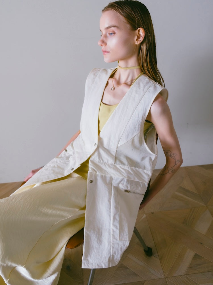モデル身長：167cm / カラー：Ivory