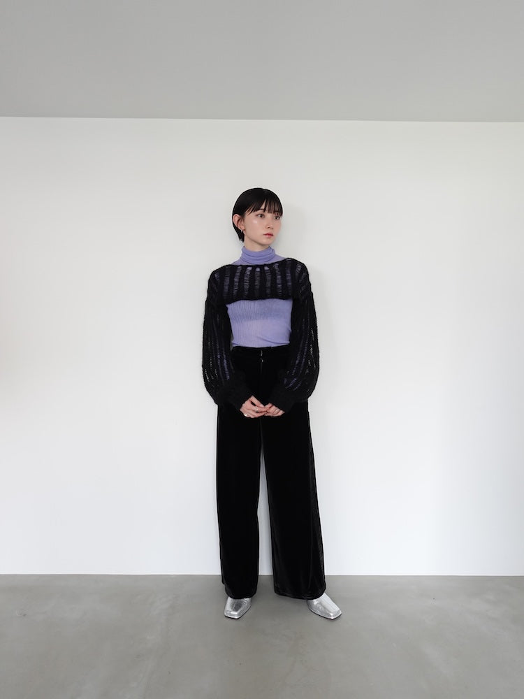 Kid Mohair Cropped Knit Pullover｜ショート丈モヘアニット – MARTE