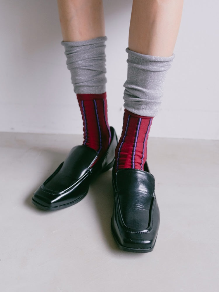カラー：SILVER×BORDEAUX