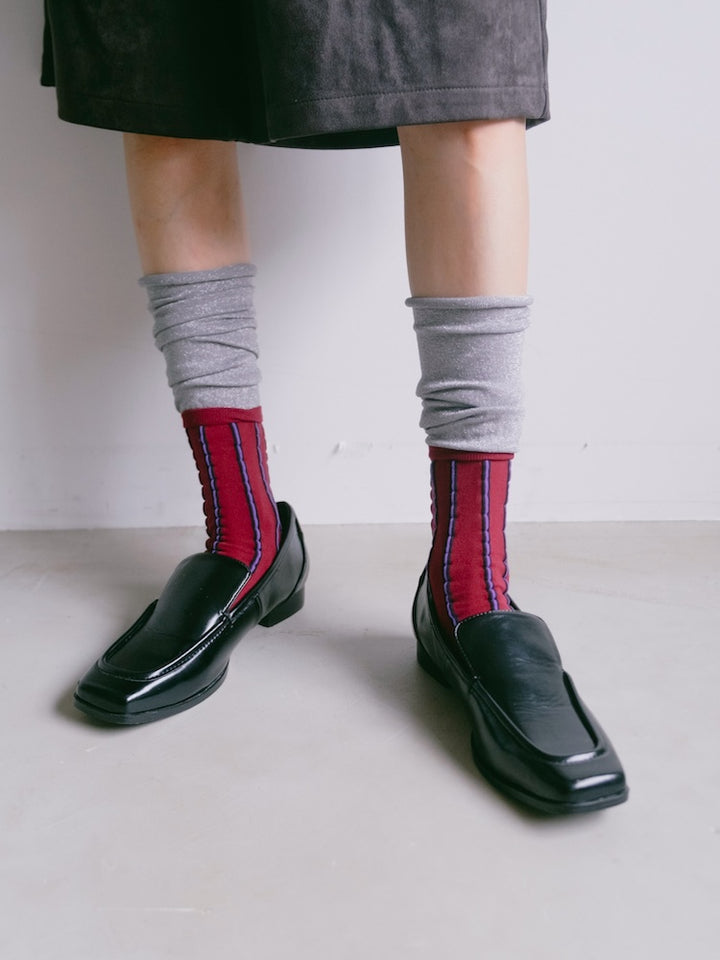 カラー：SILVER×BORDEAUX