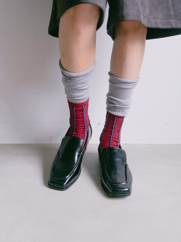 カラー：SILVER×BORDEAUX