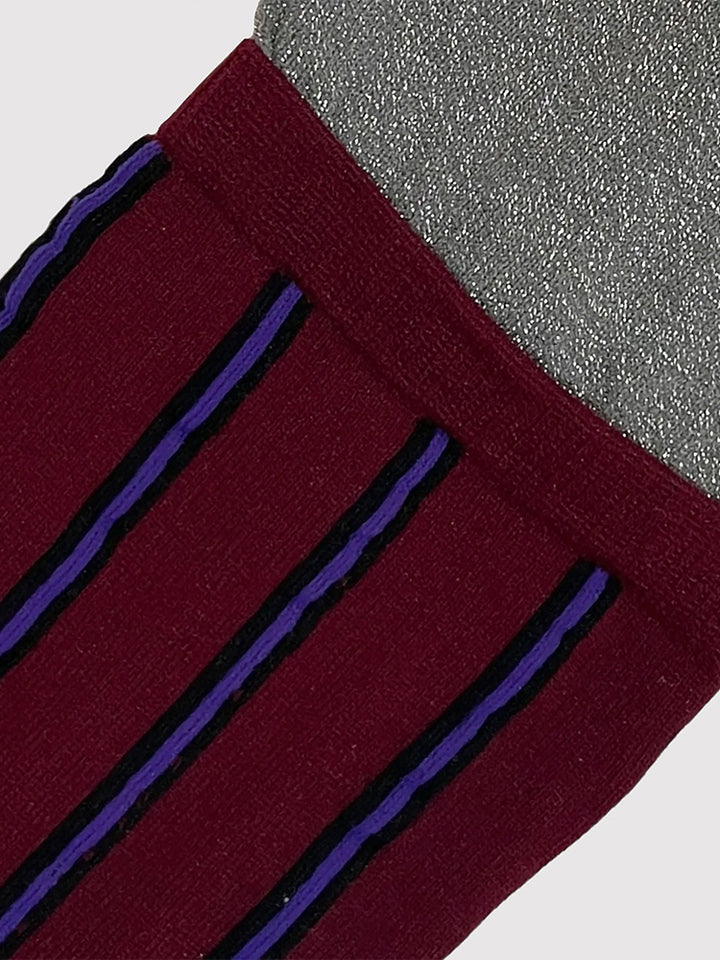 カラー：SILVER×BORDEAUX