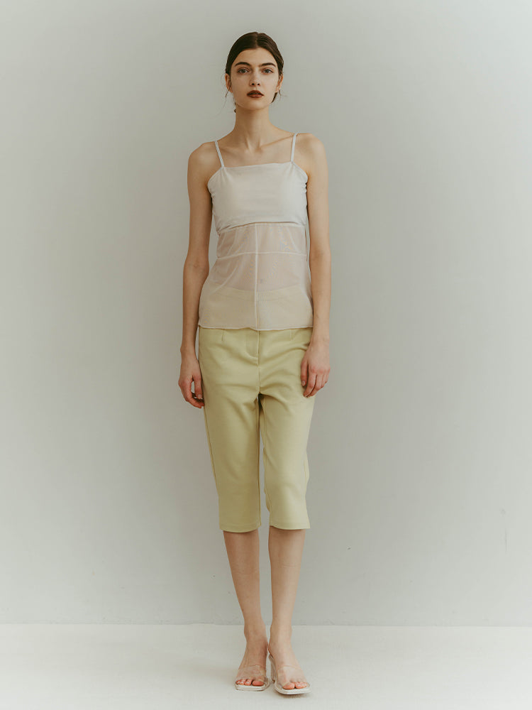 Quiet Sheer Cami｜シアー×ベロアキャミソール – MARTE