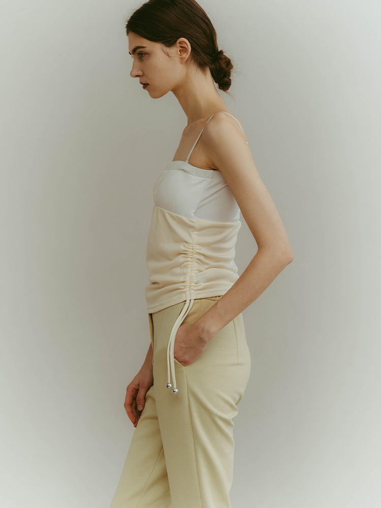 モデル身長：176cm / カラー：Ivory×Cream