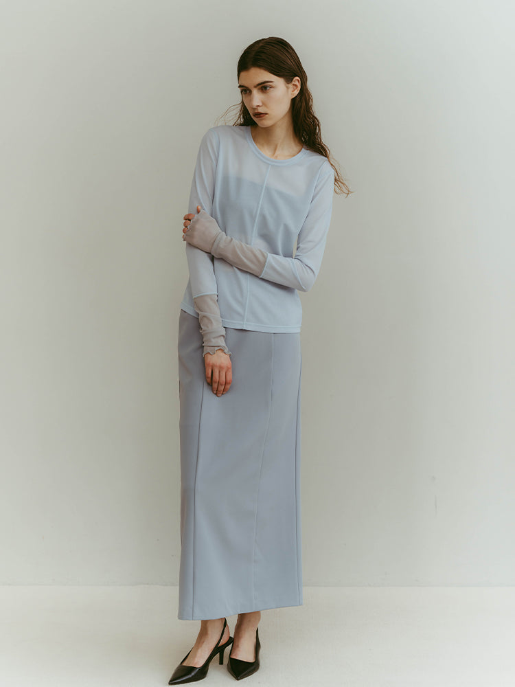 モデル身長：176cm / カラー：LightBlue