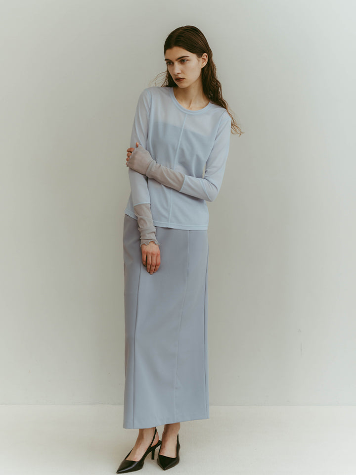 モデル身長：176cm / カラー：LightBlue