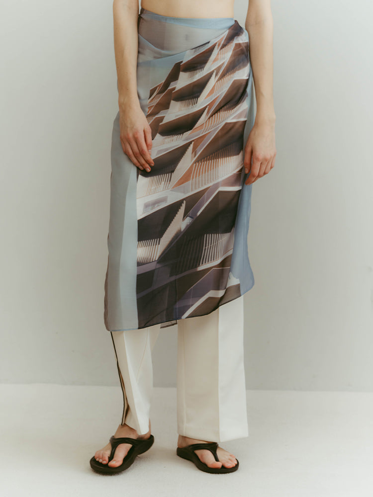 Architectural Scarf｜大判アーキテクチュラルスカーフ – MARTE