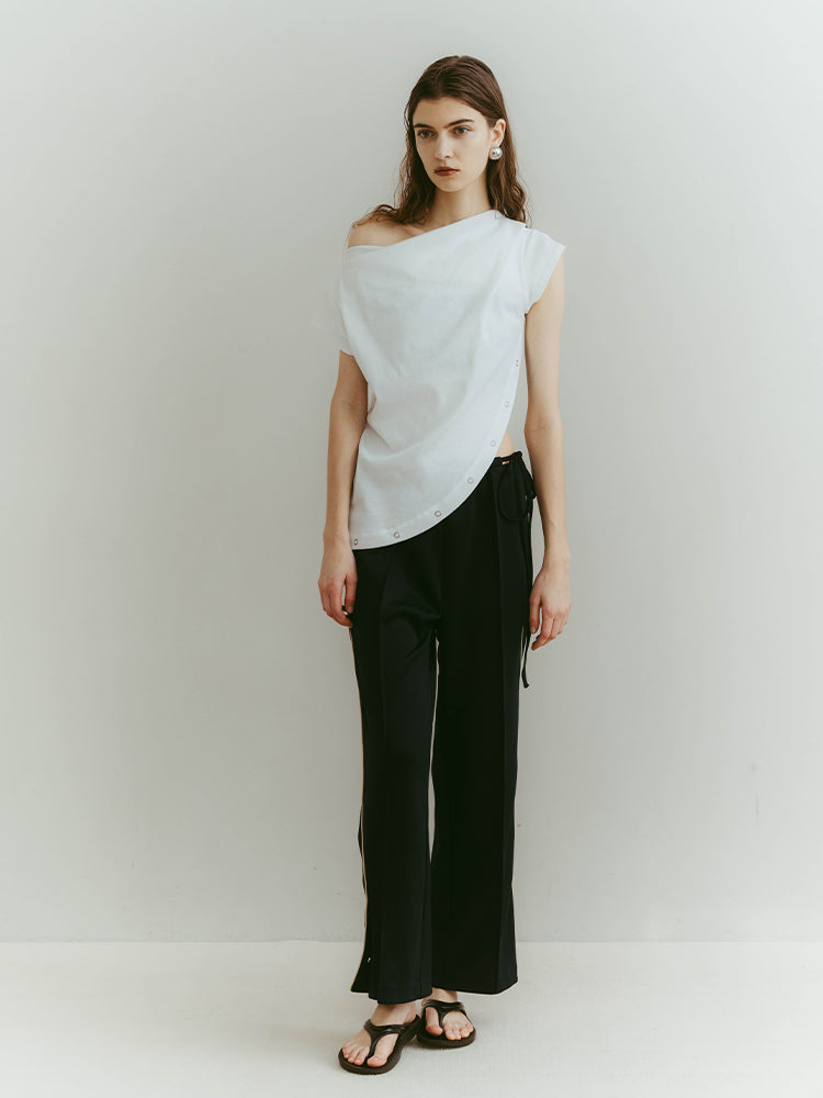 Ease One-Shoulder Tee｜ワンショルダーカットソー – MARTE
