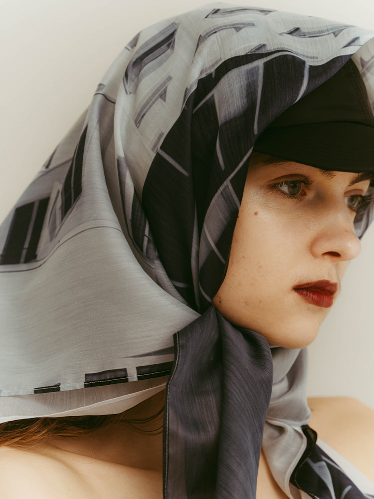 Architectural Scarf｜大判アーキテクチュラルスカーフ – MARTE