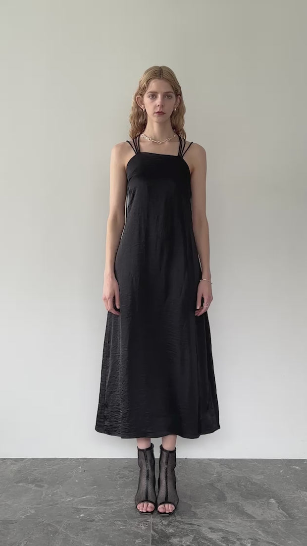【本物新品保証】 Back Cross Spaghetti Dress｜バッククロスドレス – MARTE ワンピース
