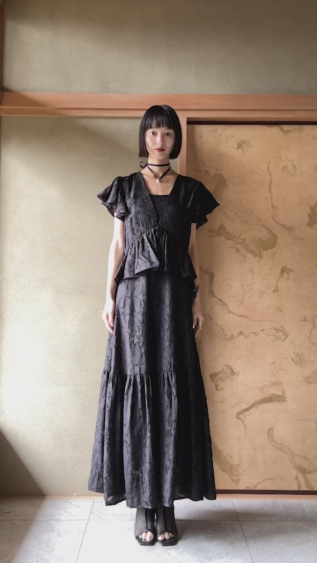 2way Sheer Jacquard Dress｜普段も着られるオケージョン