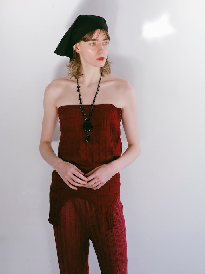 モデル身長：170cm / カラー：Bordeaux