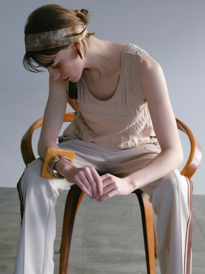 モデル身長：170cm / カラー：Ivory