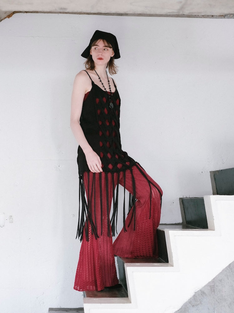 モデル身長：170cm / カラー：Bordeaux