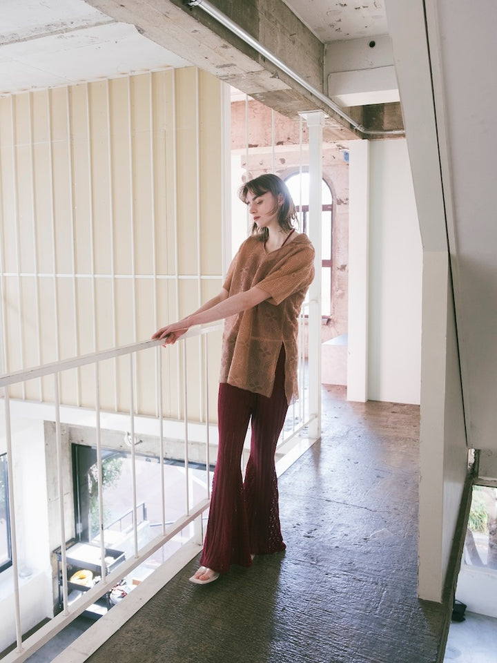 モデル身長：170cm / カラー：Bordeaux