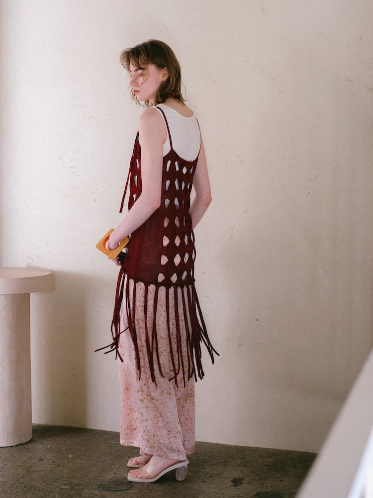 モデル身長：170cm / カラー：Bordeaux