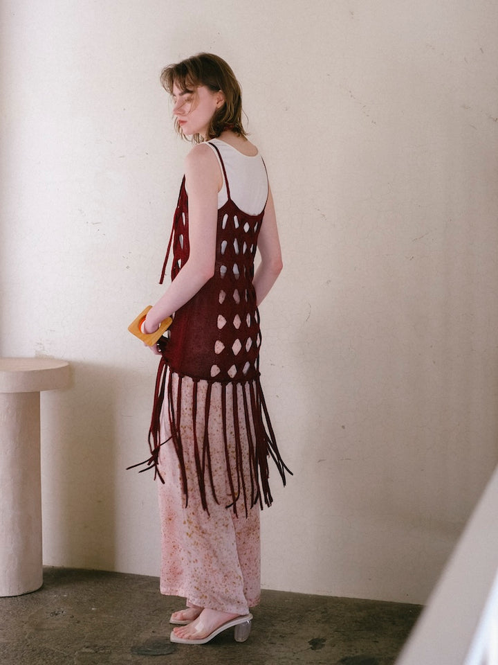 モデル身長：170cm / カラー：Bordeaux