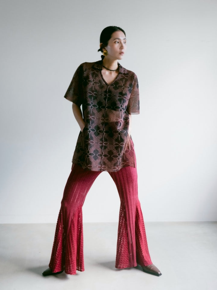 モデル身長：163cm / カラー：Bordeaux